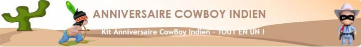 Anniversaire clé en main: choix de cartons d'invitation, 15 jeux et activités avec kits déco, recette de gâteau, idées maquillage et planning d'organisation anniversaire cowboy
