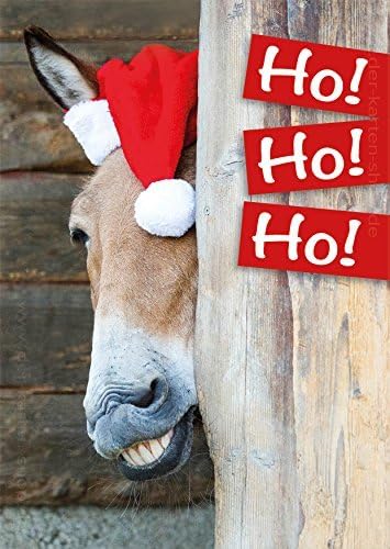 Carte noel cheval ho ho