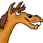 gif animé cheval qui dit hey