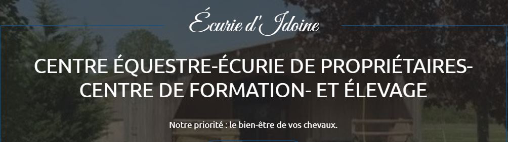 centre equestre ecurie idoine