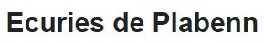 écuries de plabenn