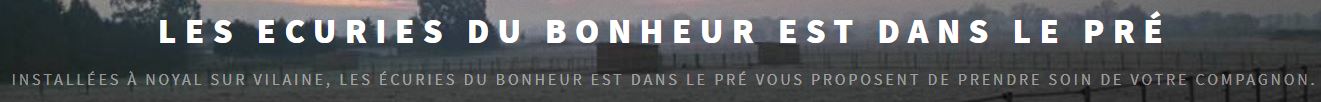 écuries du bonheur est dans le pré